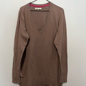 Old Navy Brown V-Neck Sweater XXL TALL